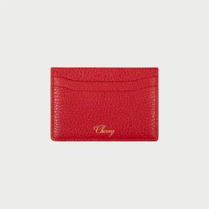 Leather Card Holder (Red)