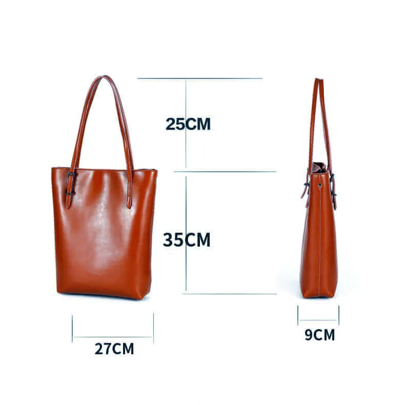Leather Tote Bag NZ - Stylish Shoulder Tote for Work & Casual