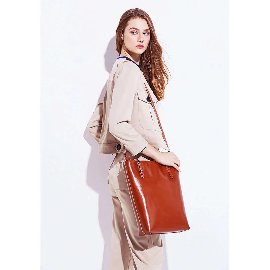 Leather Tote Bag NZ - Stylish Shoulder Tote for Work & Casual