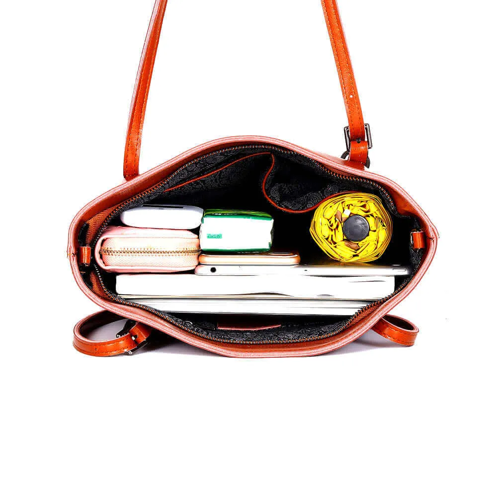 Leather Tote Bag NZ - Stylish Shoulder Tote for Work & Casual
