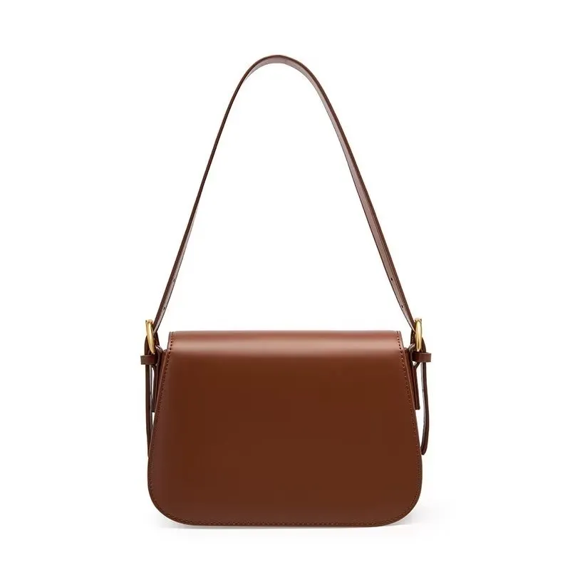 LeatherLux Chic Hasp Closure Shoulder Bag