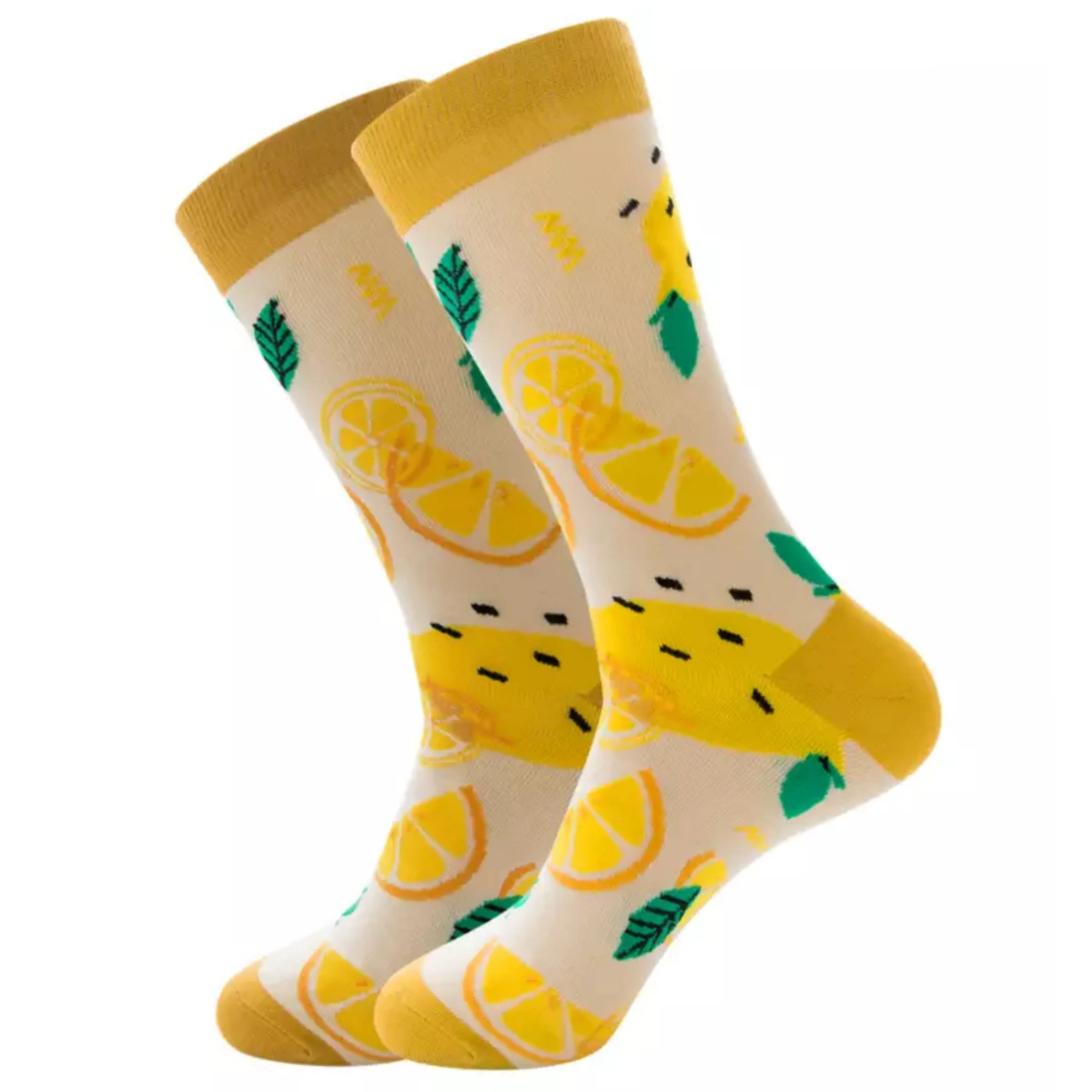 Lemon Patterned Socks from the Sock Panda (Adult Large - Men's Shoe Sizes 8-12)