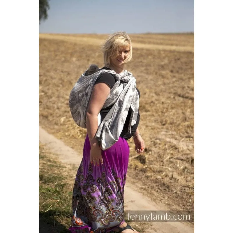 Lenny Lamb Wrap - Poseidon Black and Cream
