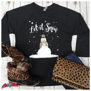 Let it Snow Snowman RAGLAN