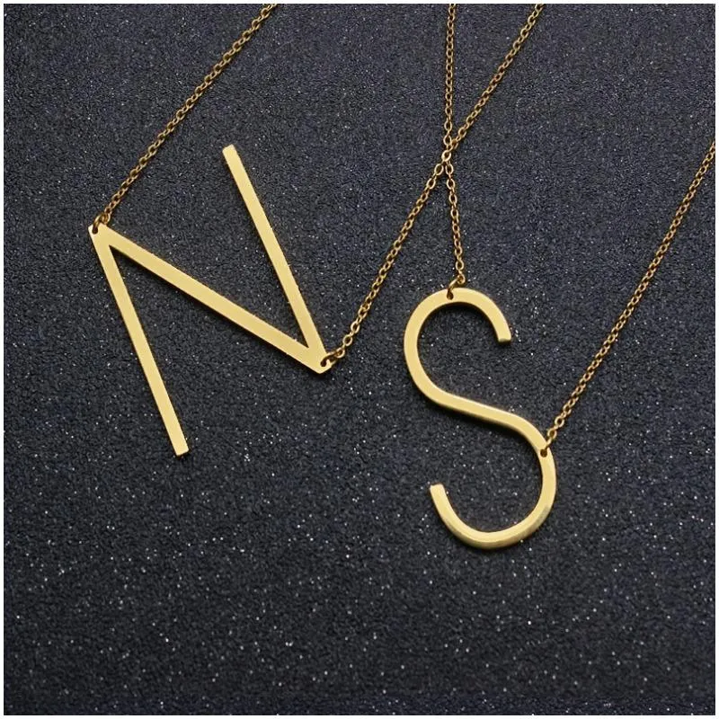 Letter Pendant Necklace