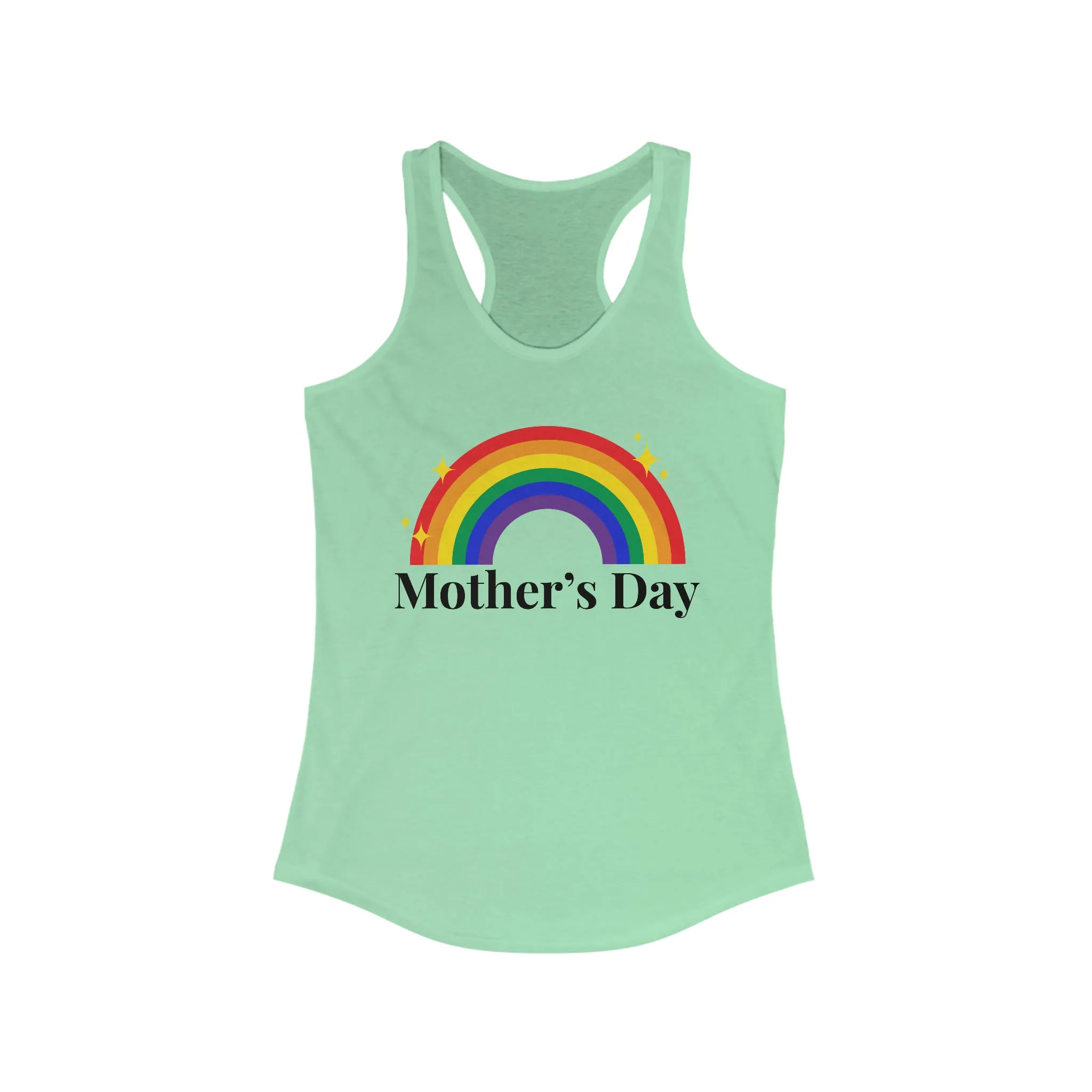 Lgbtq Pride Flag Mother's Day Ideal Racerback Tank - Mother's Day