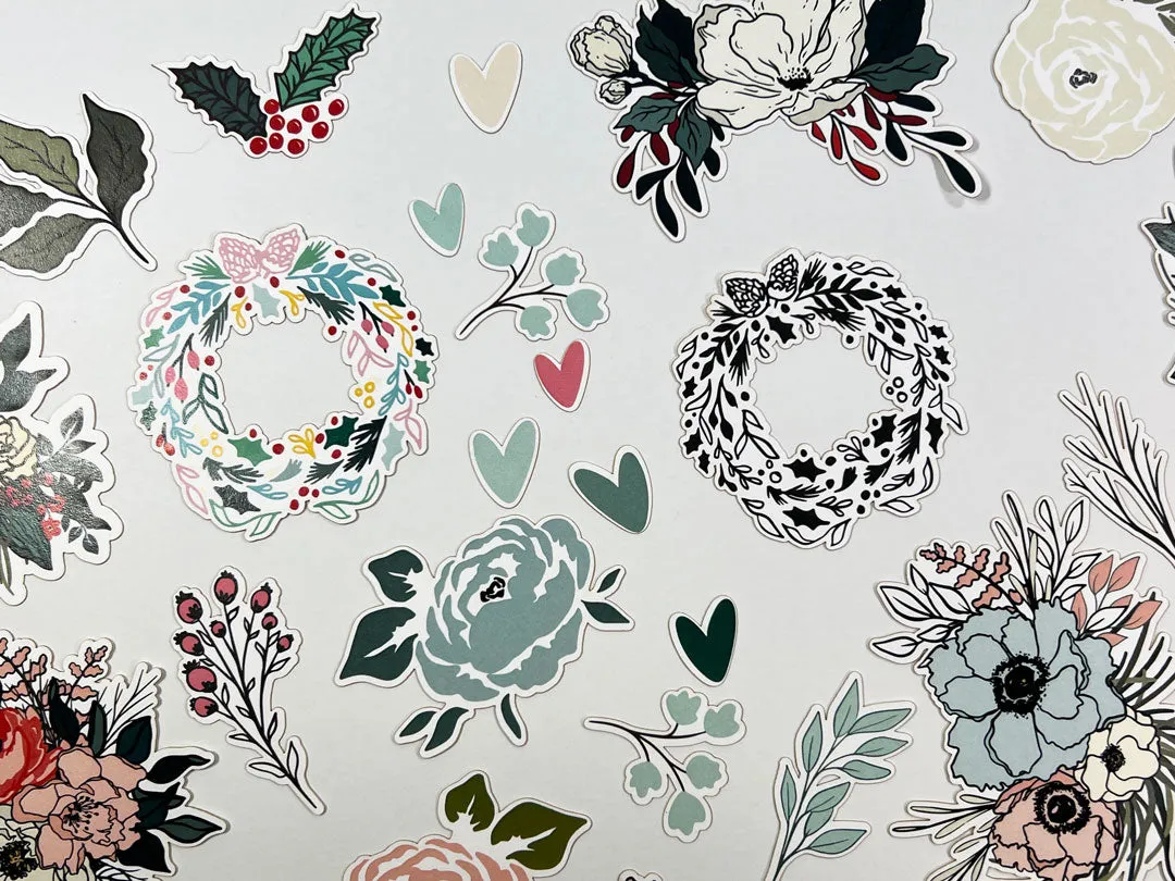 Life Crafted - WINTER FLORALS - Ephemera by Vanessa Walker