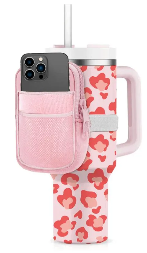 Light Pink Wholesale Tumbler Attachable Bag