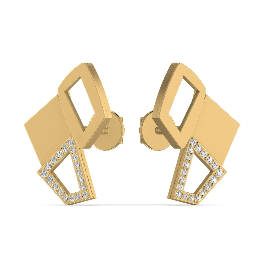 Light Weight Silver Stud Earrings