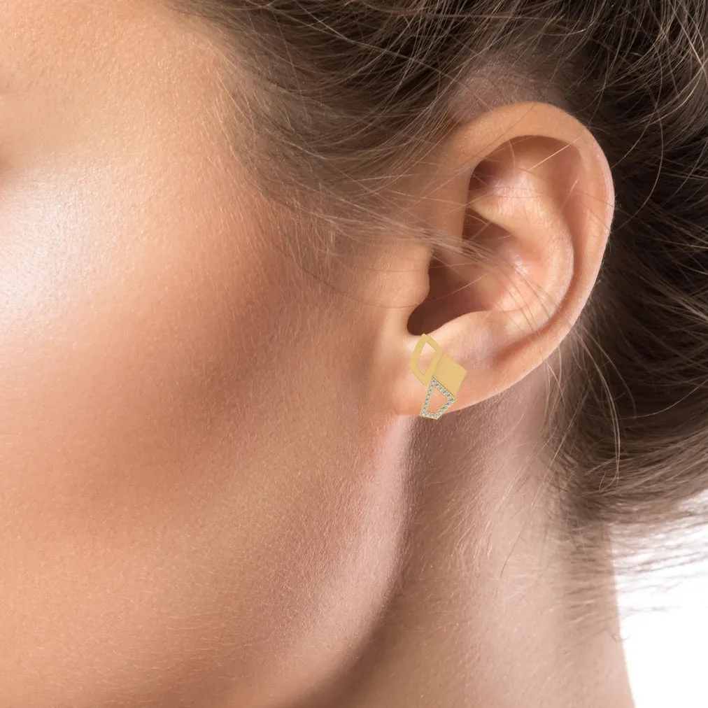Light Weight Silver Stud Earrings