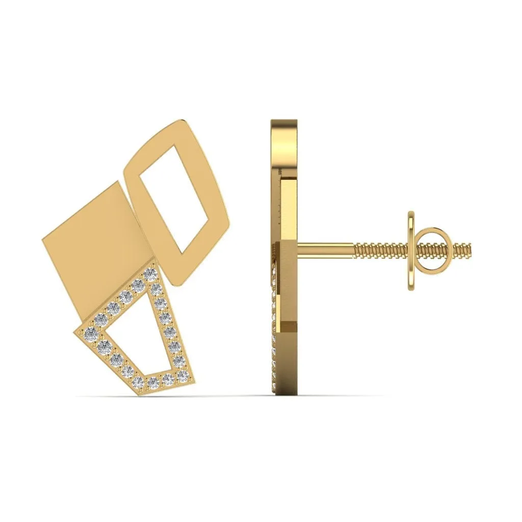 Light Weight Silver Stud Earrings