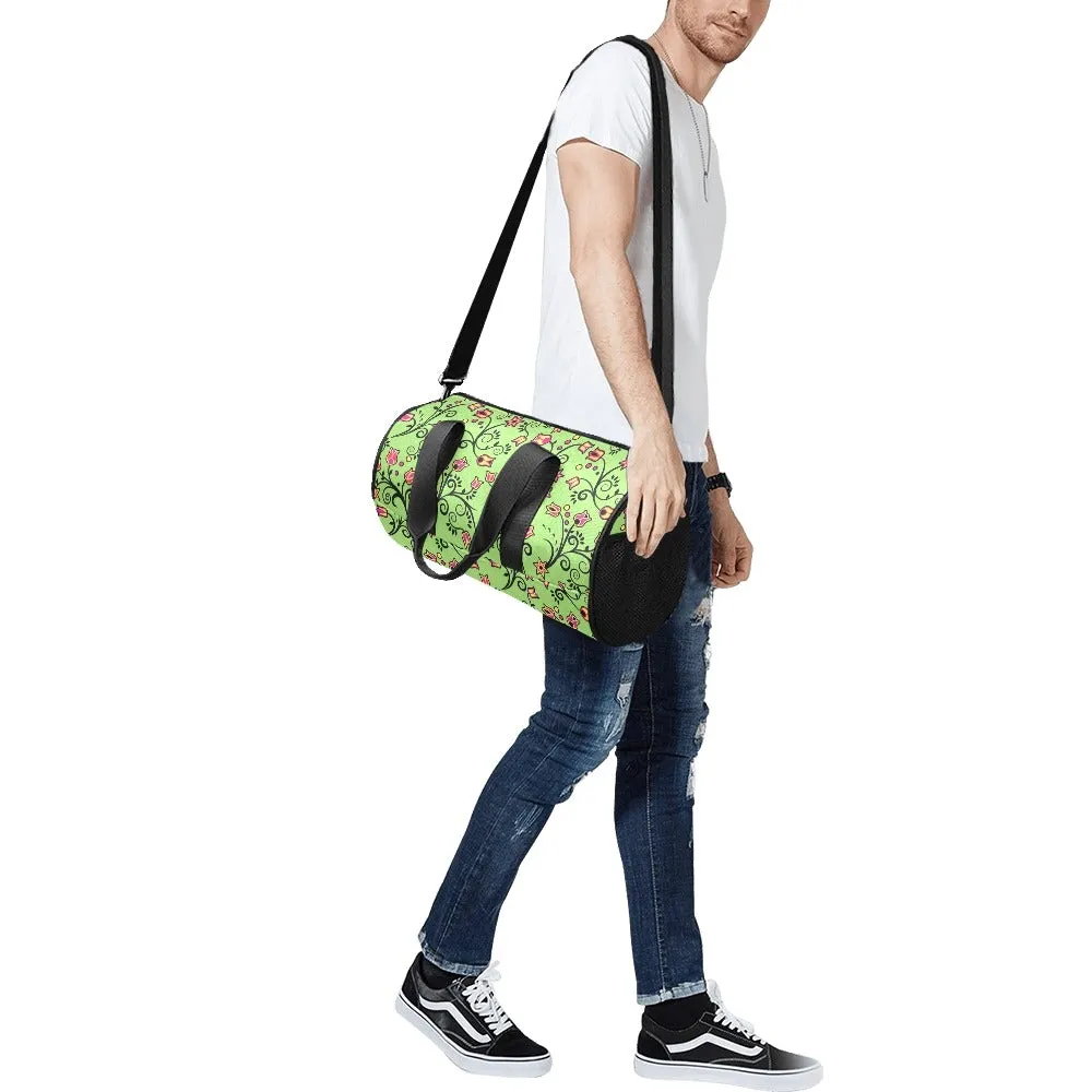 LightGreen Yellow Star Duffle Bag
