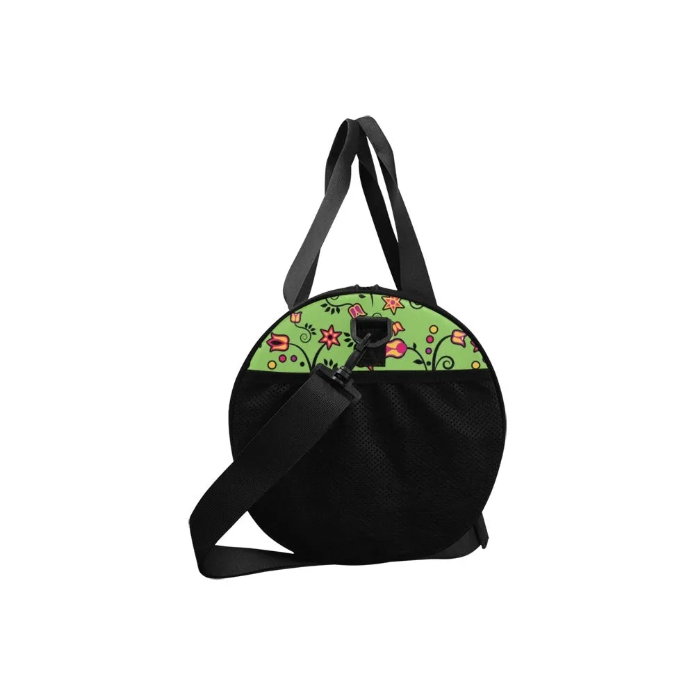 LightGreen Yellow Star Duffle Bag
