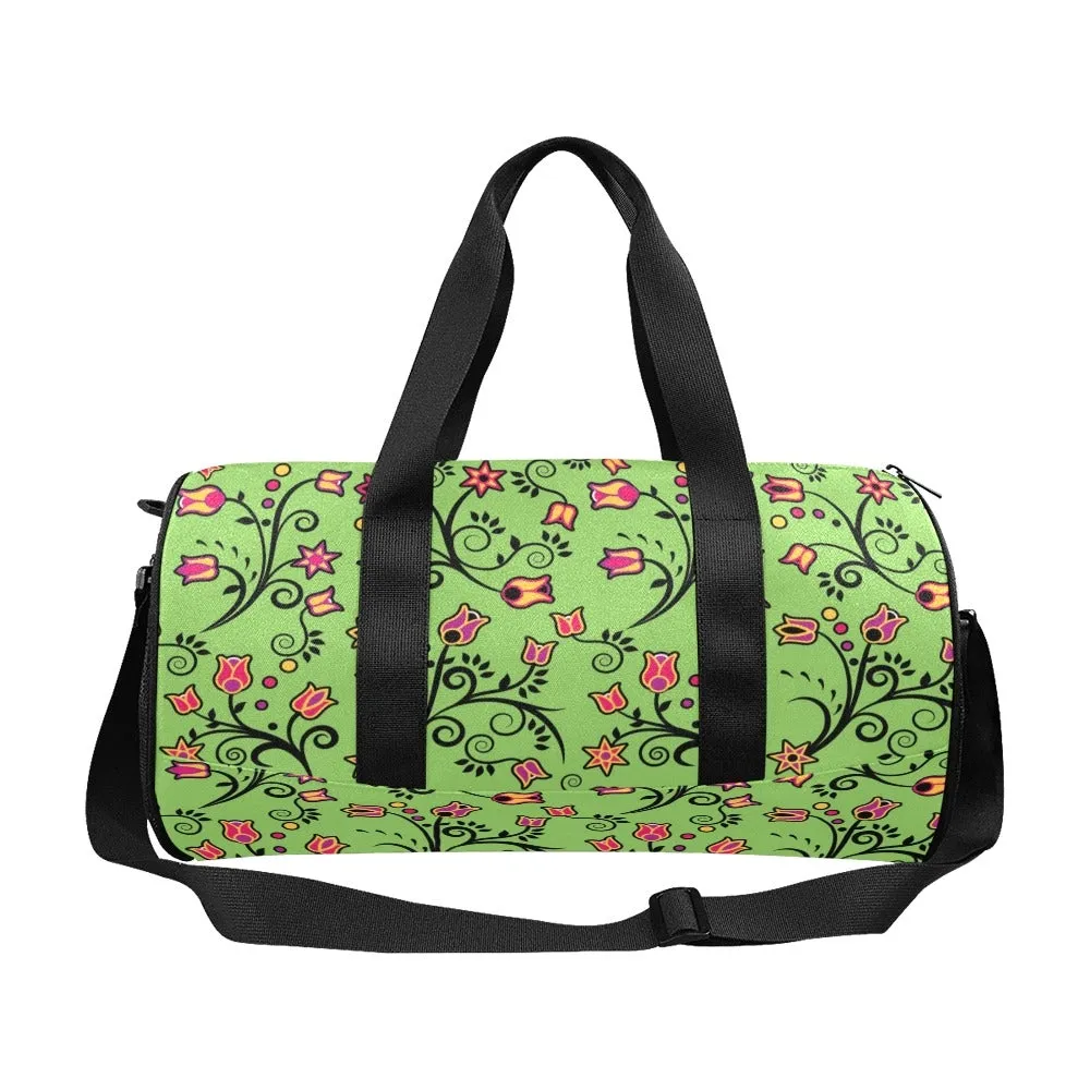 LightGreen Yellow Star Duffle Bag