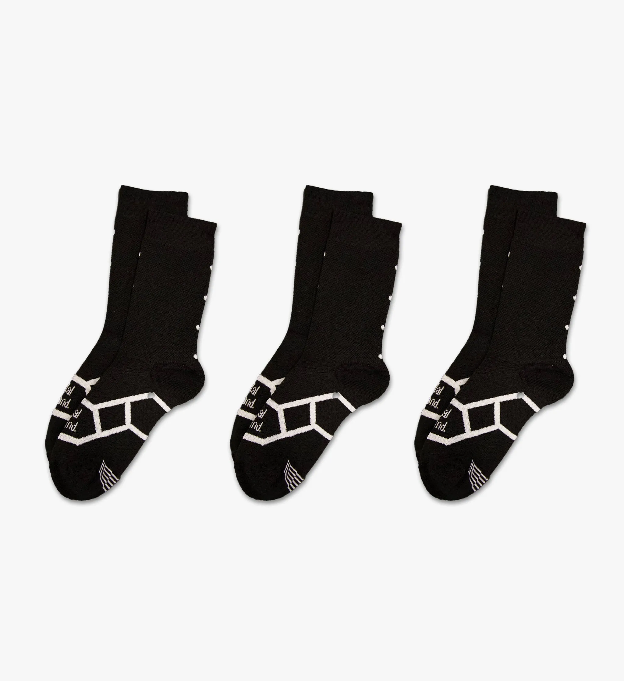 Lightweight / 3 Pack Socks - Black