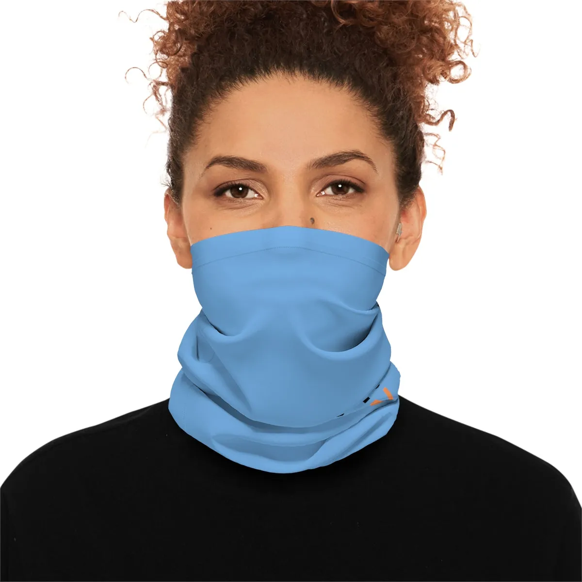 Lightweight Neck Gaiter - Black Queen (Sky Blue)