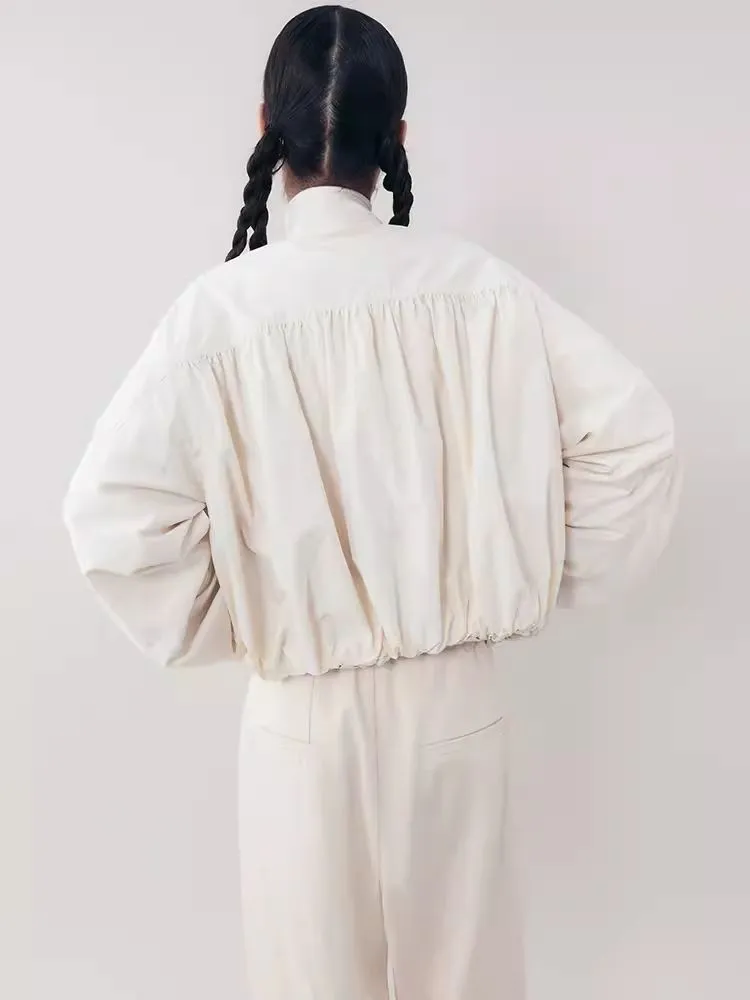 Lightweight Pleated Casual Short Jacket【s0000006393】