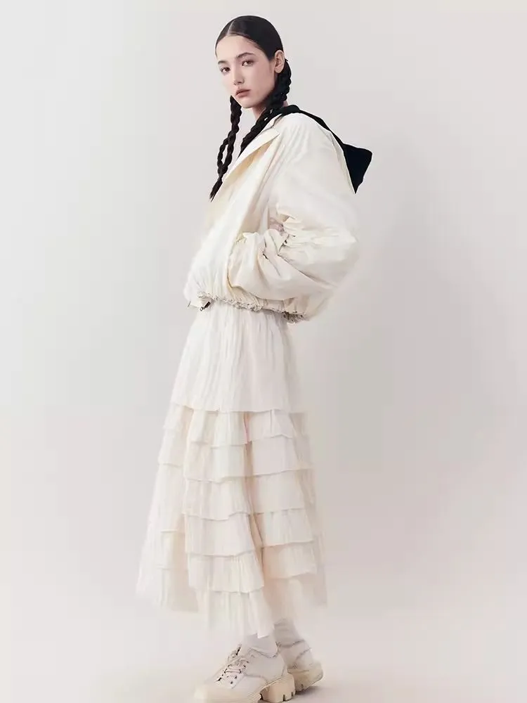 Lightweight Pleated Casual Short Jacket【s0000006393】