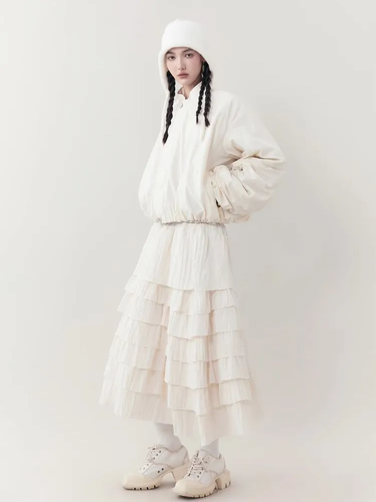 Lightweight Pleated Casual Short Jacket【s0000006393】