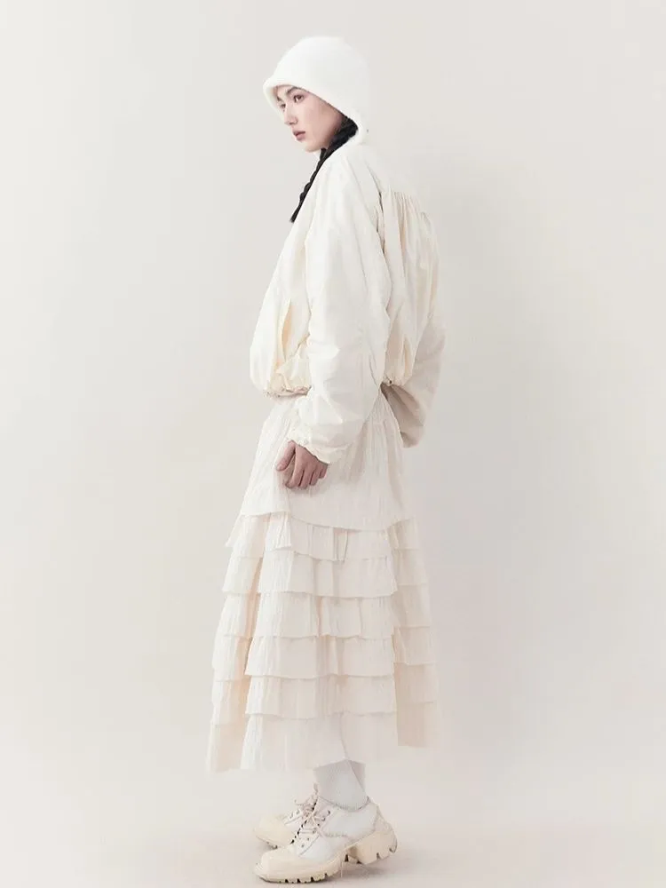 Lightweight Pleated Casual Short Jacket【s0000006393】