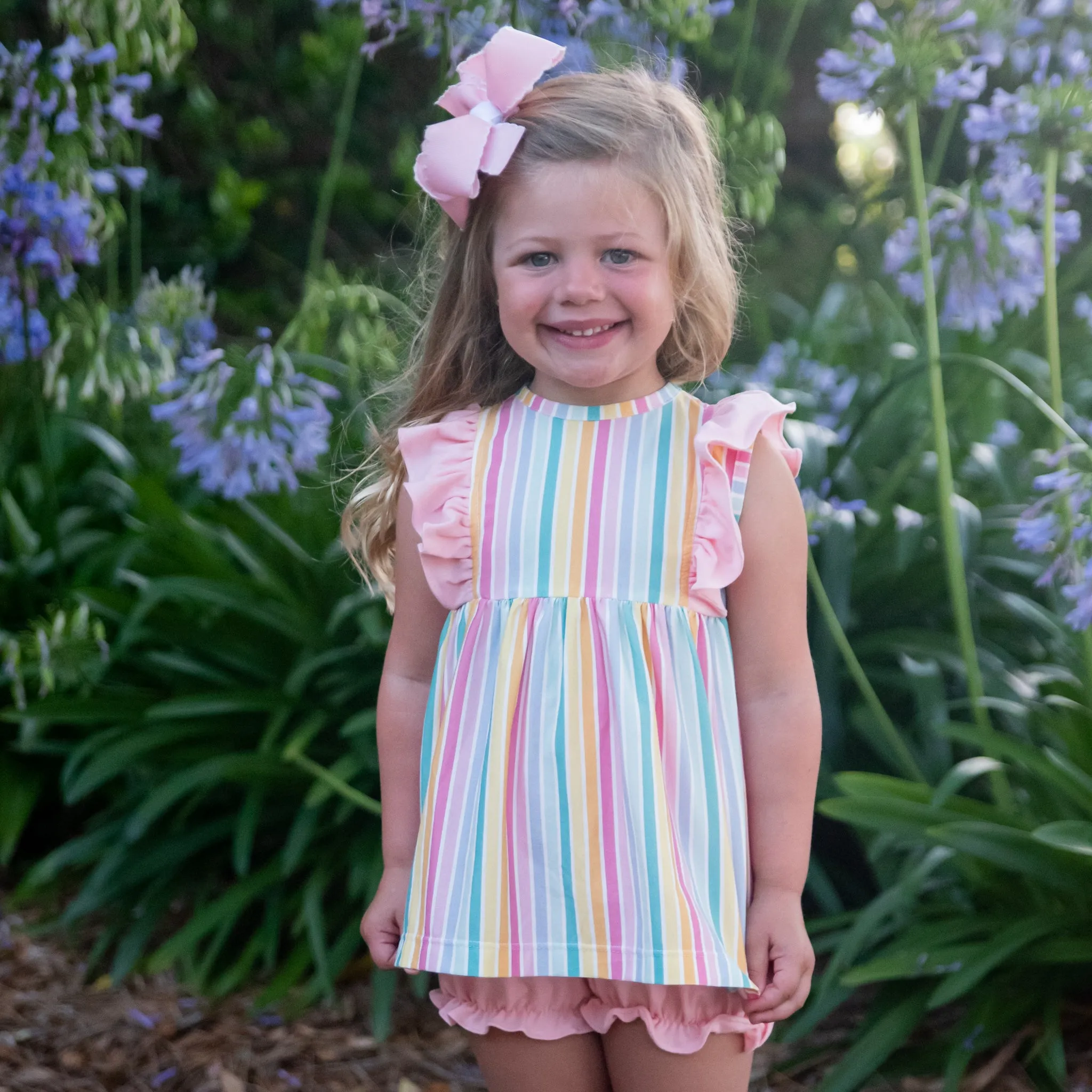 Lila Set | Bright Stripe Pima (8)