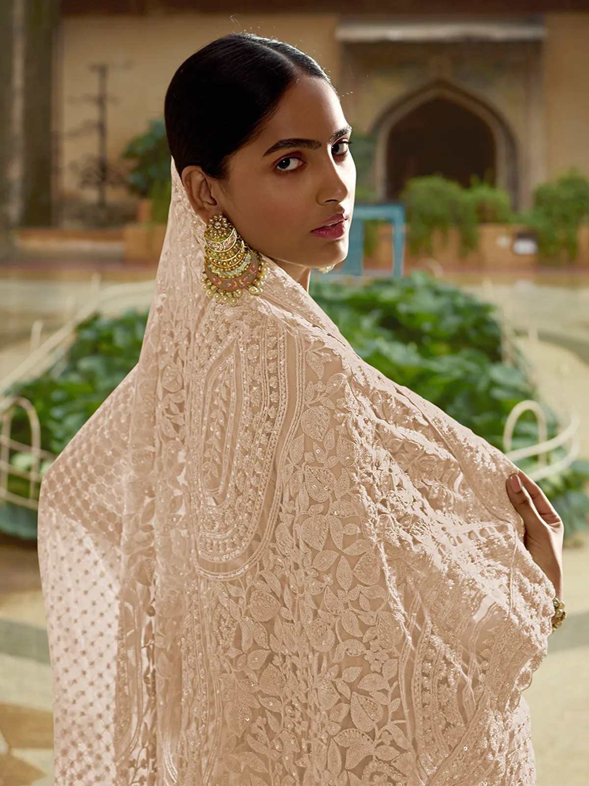 Lilac Soft Net Saree With Unstitched Blouse