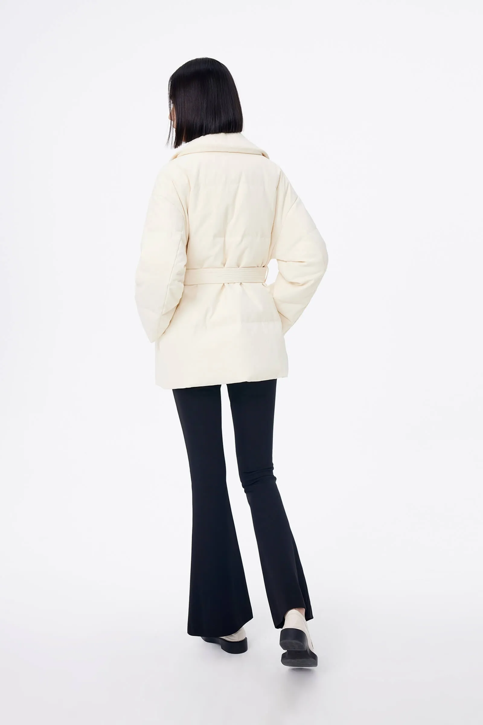 LILY Velvet Suit-Style Down Jacket