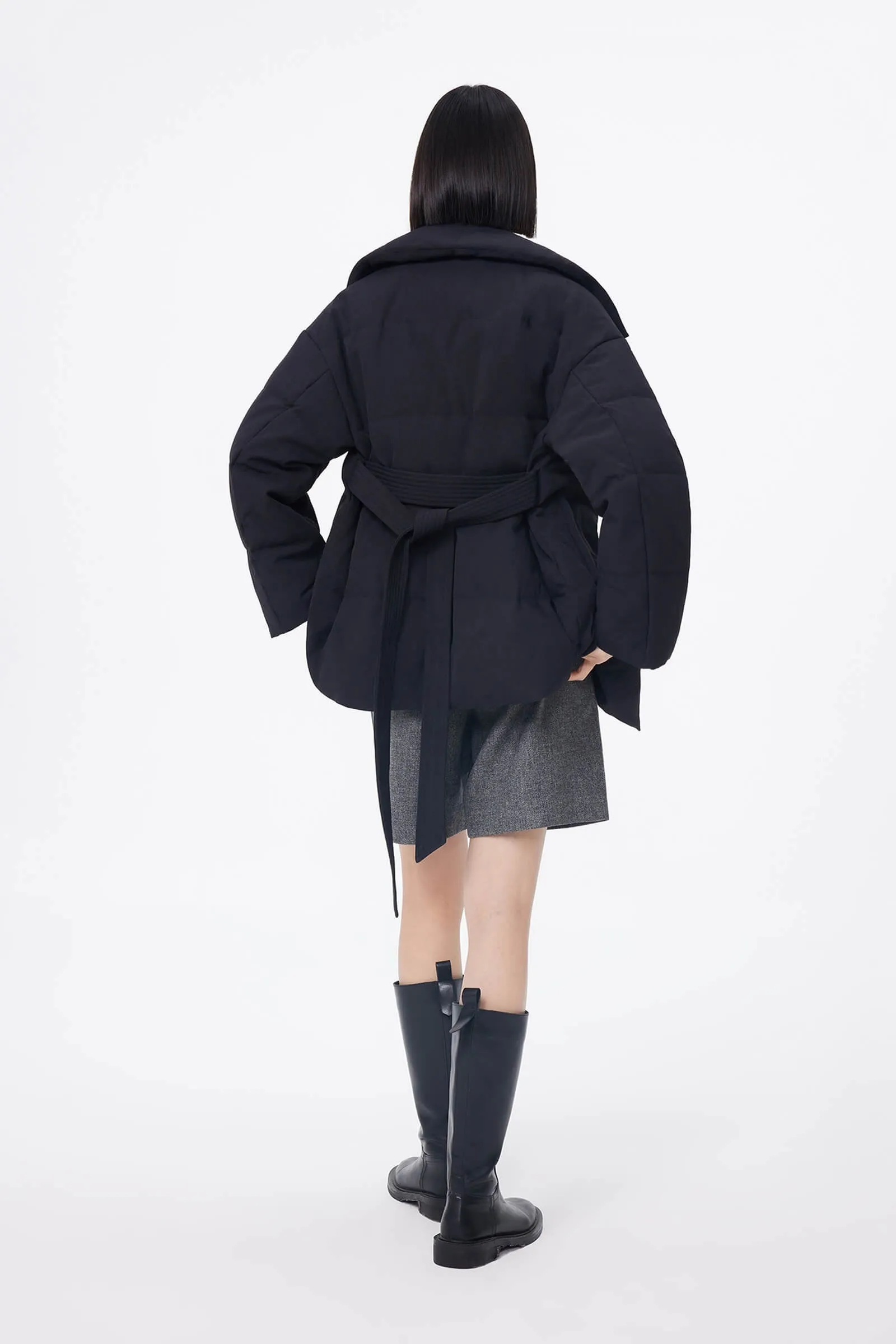 LILY Velvet Suit-Style Down Jacket