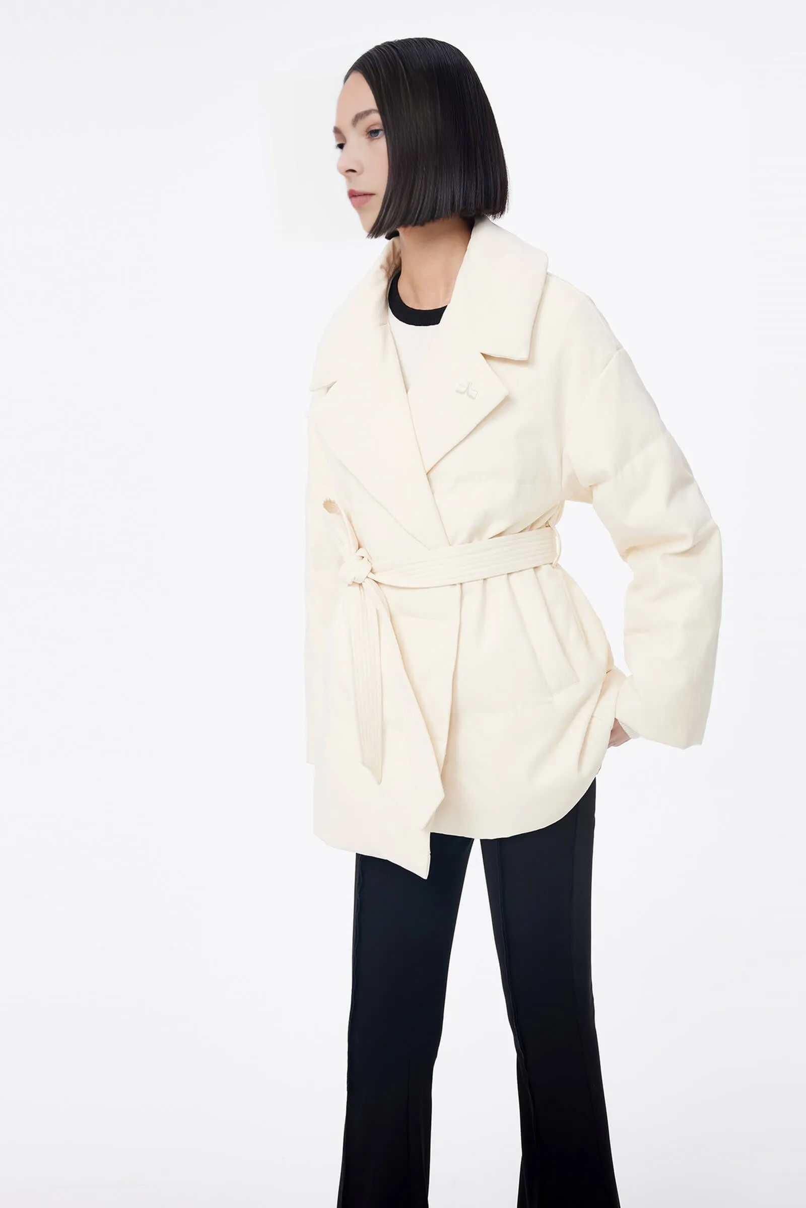LILY Velvet Suit-Style Down Jacket