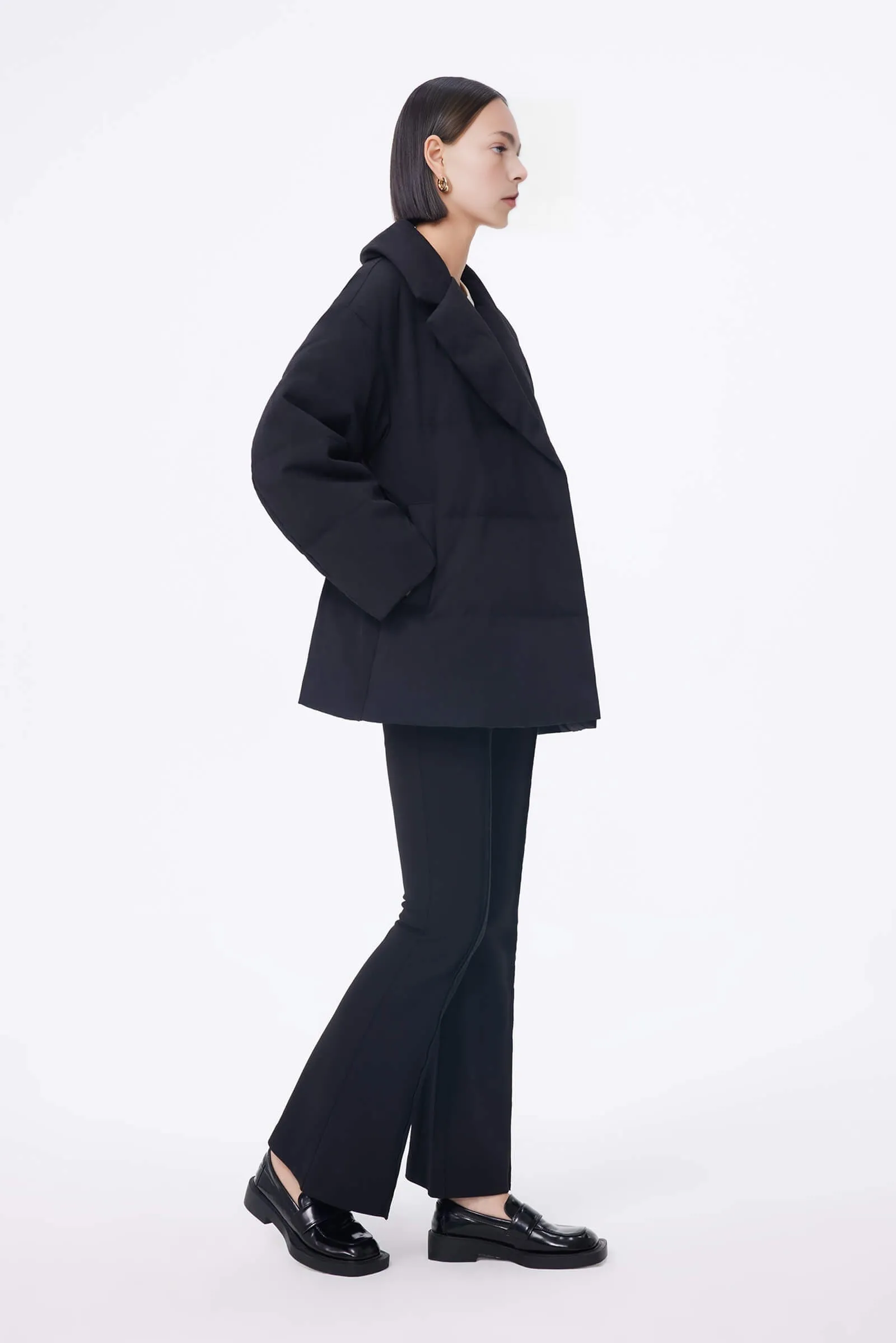 LILY Velvet Suit-Style Down Jacket