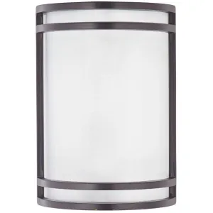 Linear LED 10 in. LED Outdoor Wall Sconce Bronze Finish