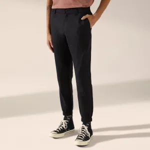 Linen Cotton Ankle Jogger Pant