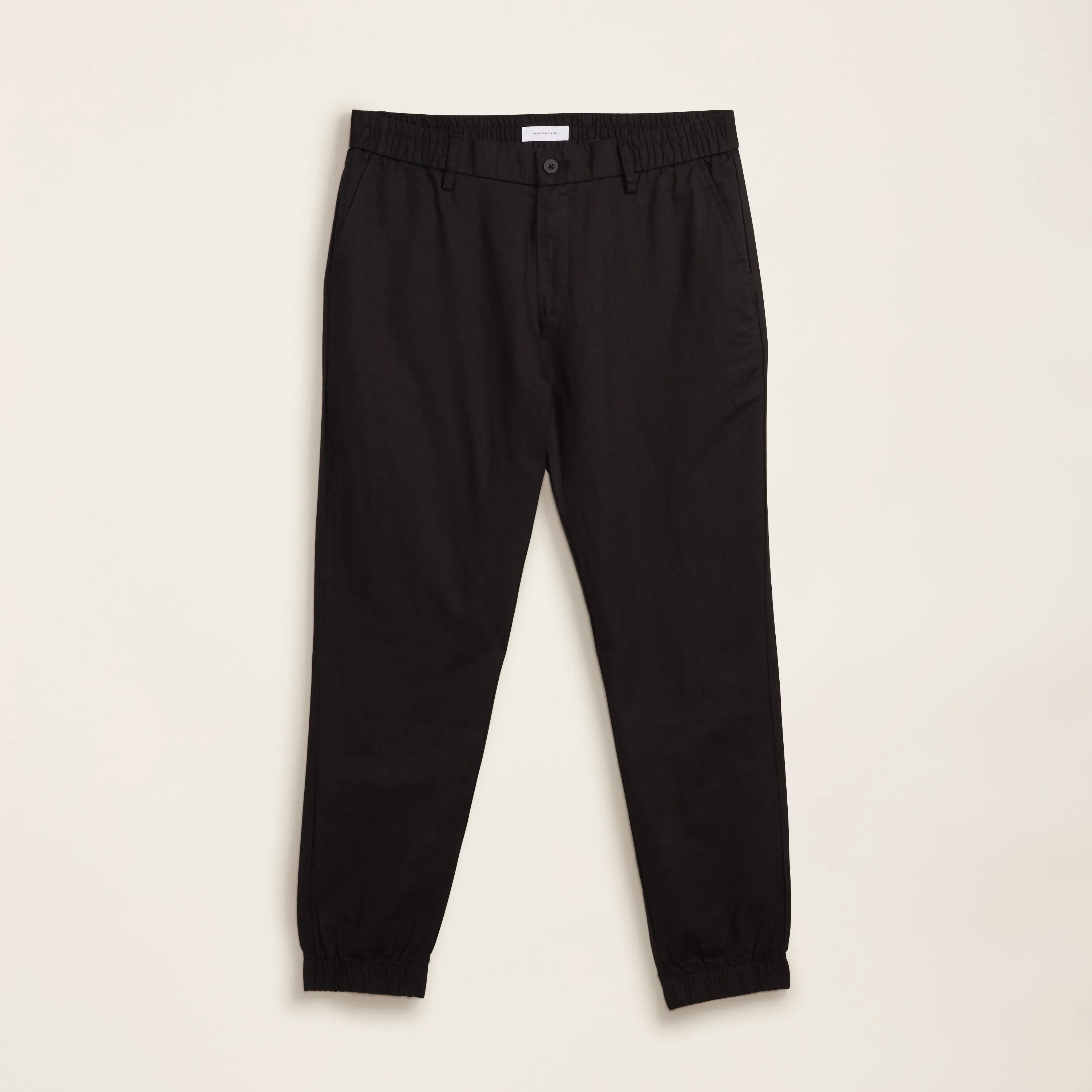Linen Cotton Ankle Jogger Pant