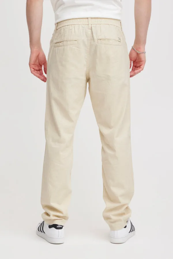 LINEN COTTON BLEND PANTS