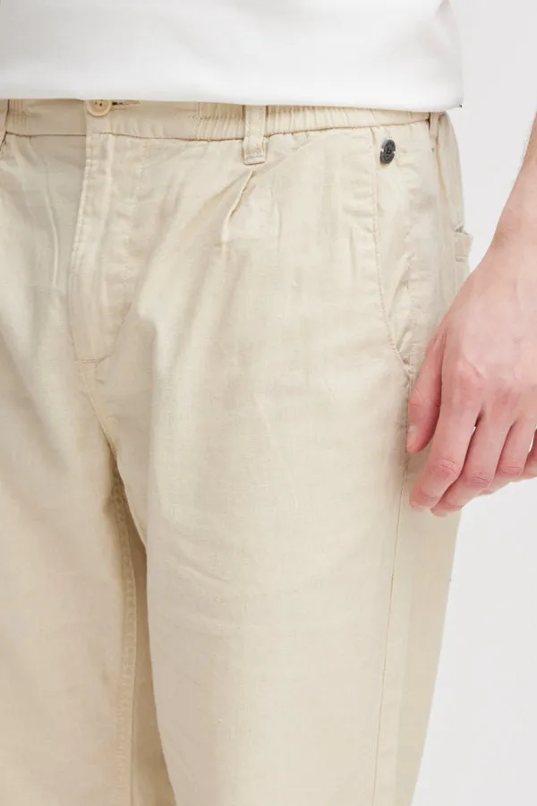 LINEN COTTON BLEND PANTS