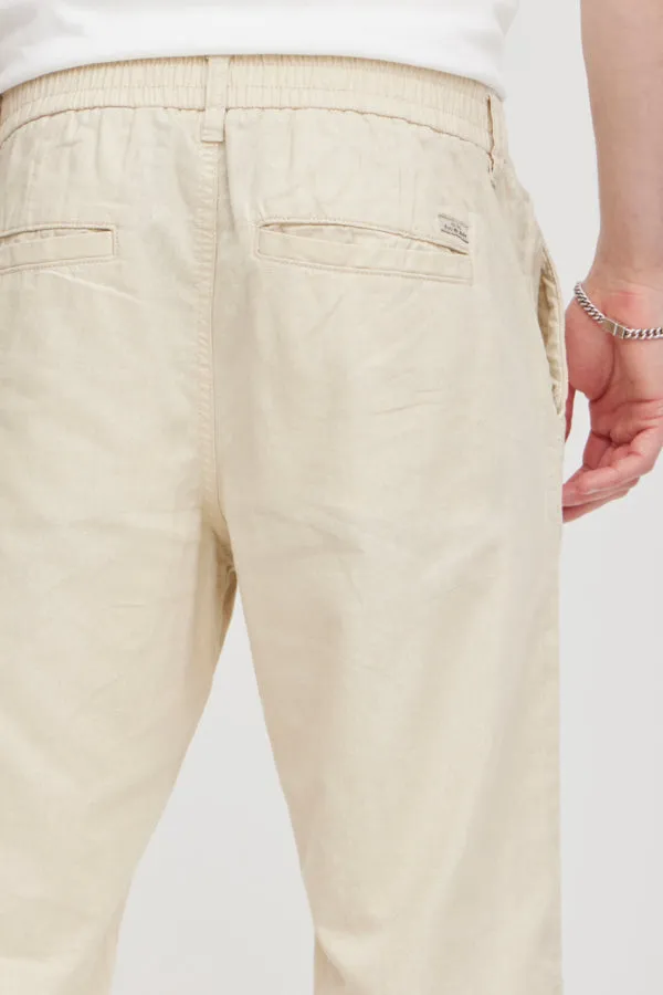 LINEN COTTON BLEND PANTS