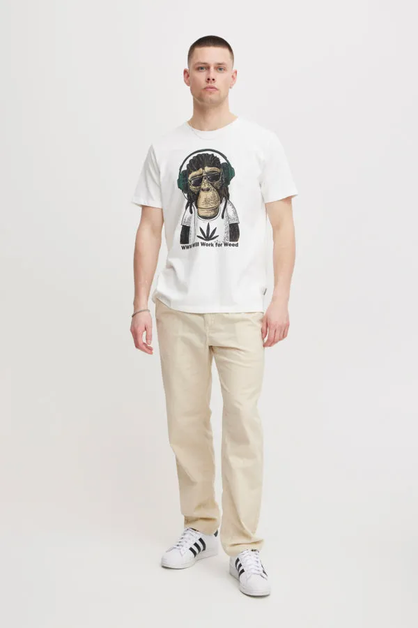 LINEN COTTON BLEND PANTS