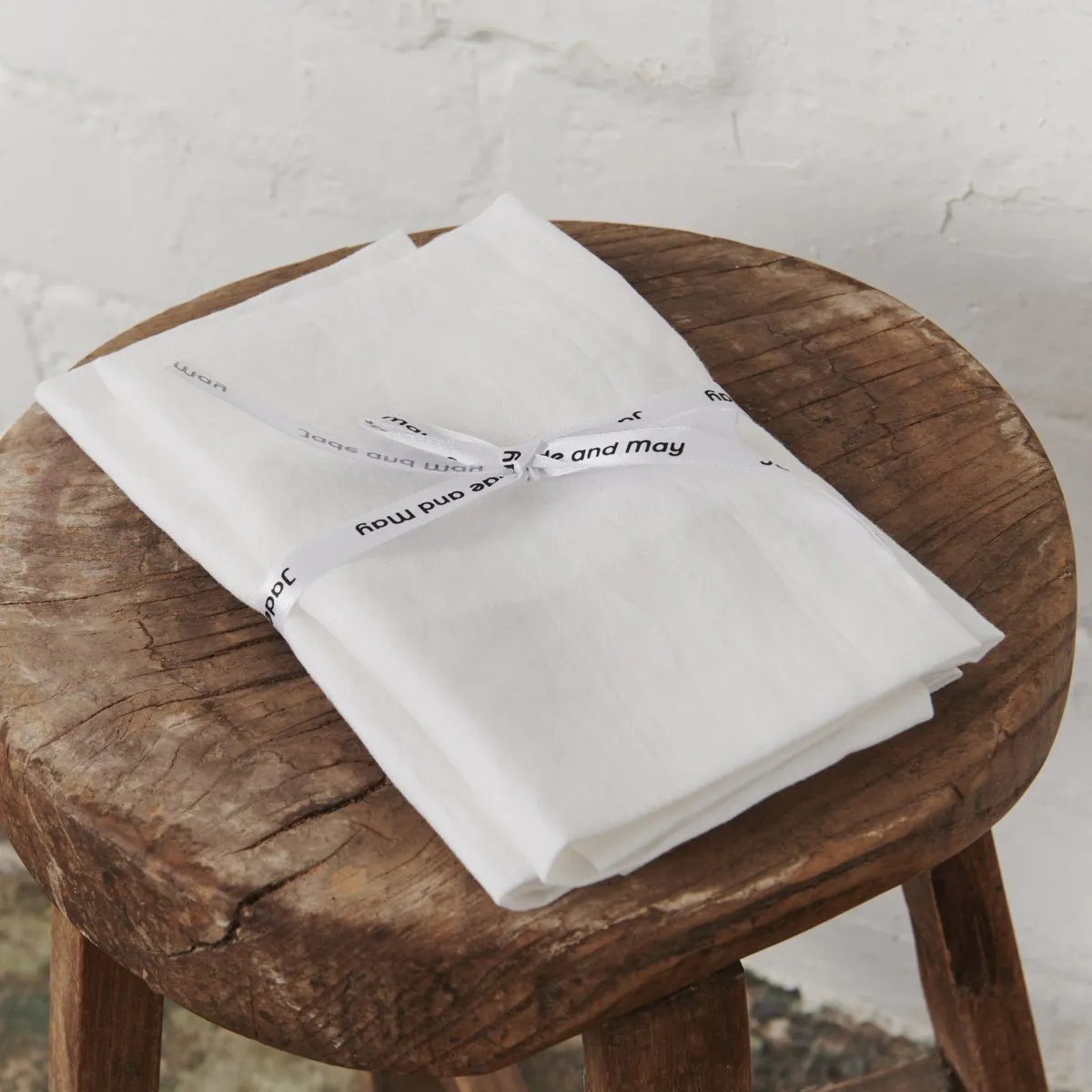 Linen Tea Towel - White