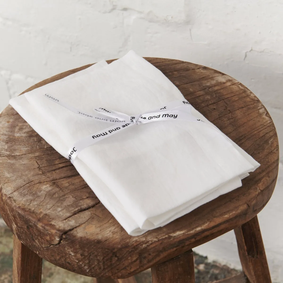 Linen Tea Towel - White