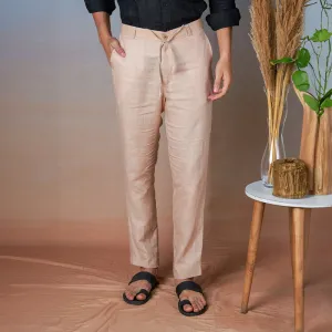 Linen Trouser Pants for Men | Swiss Coffee