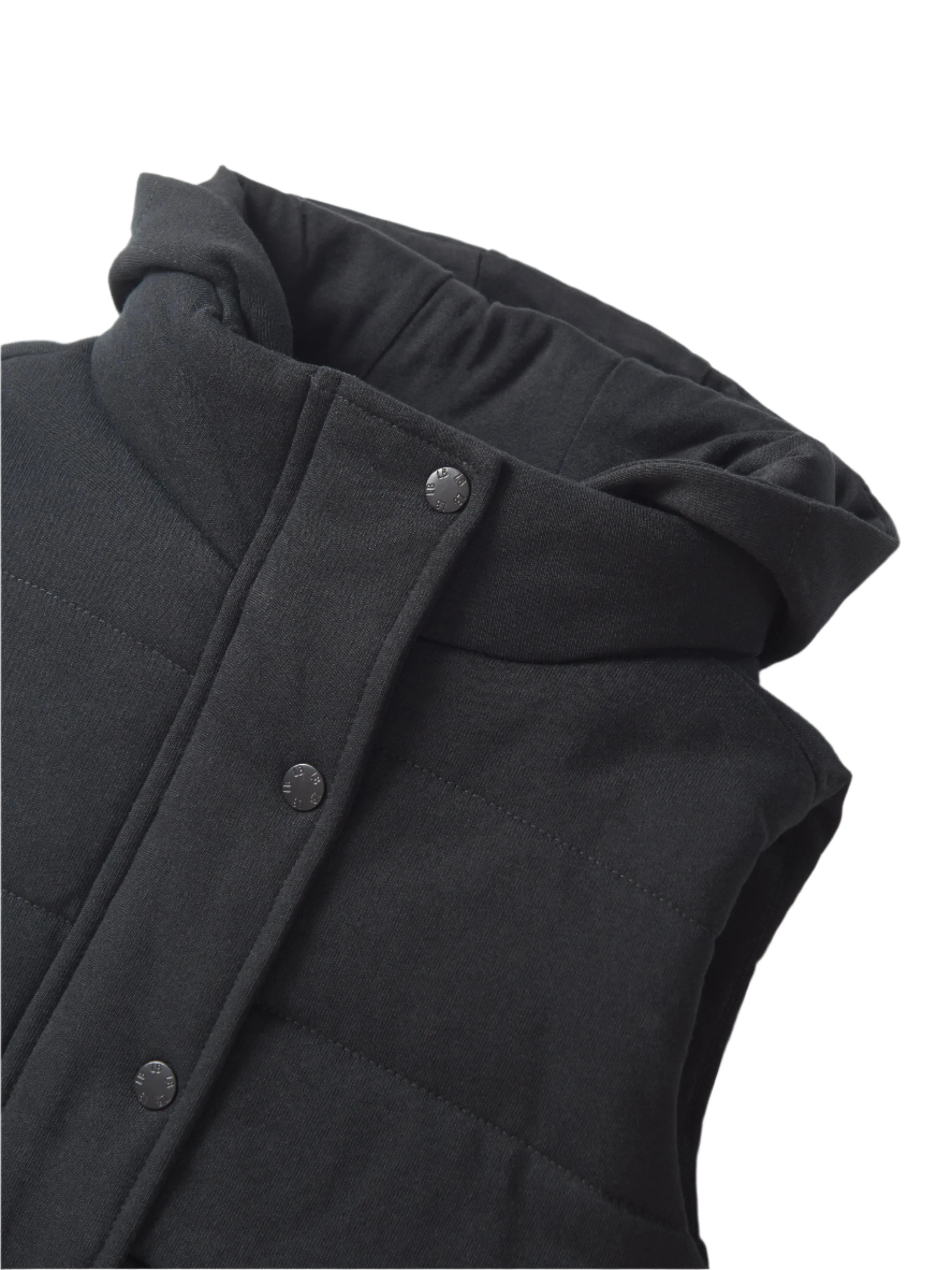 Little Bipsy Hooded Puffer Vest - Black