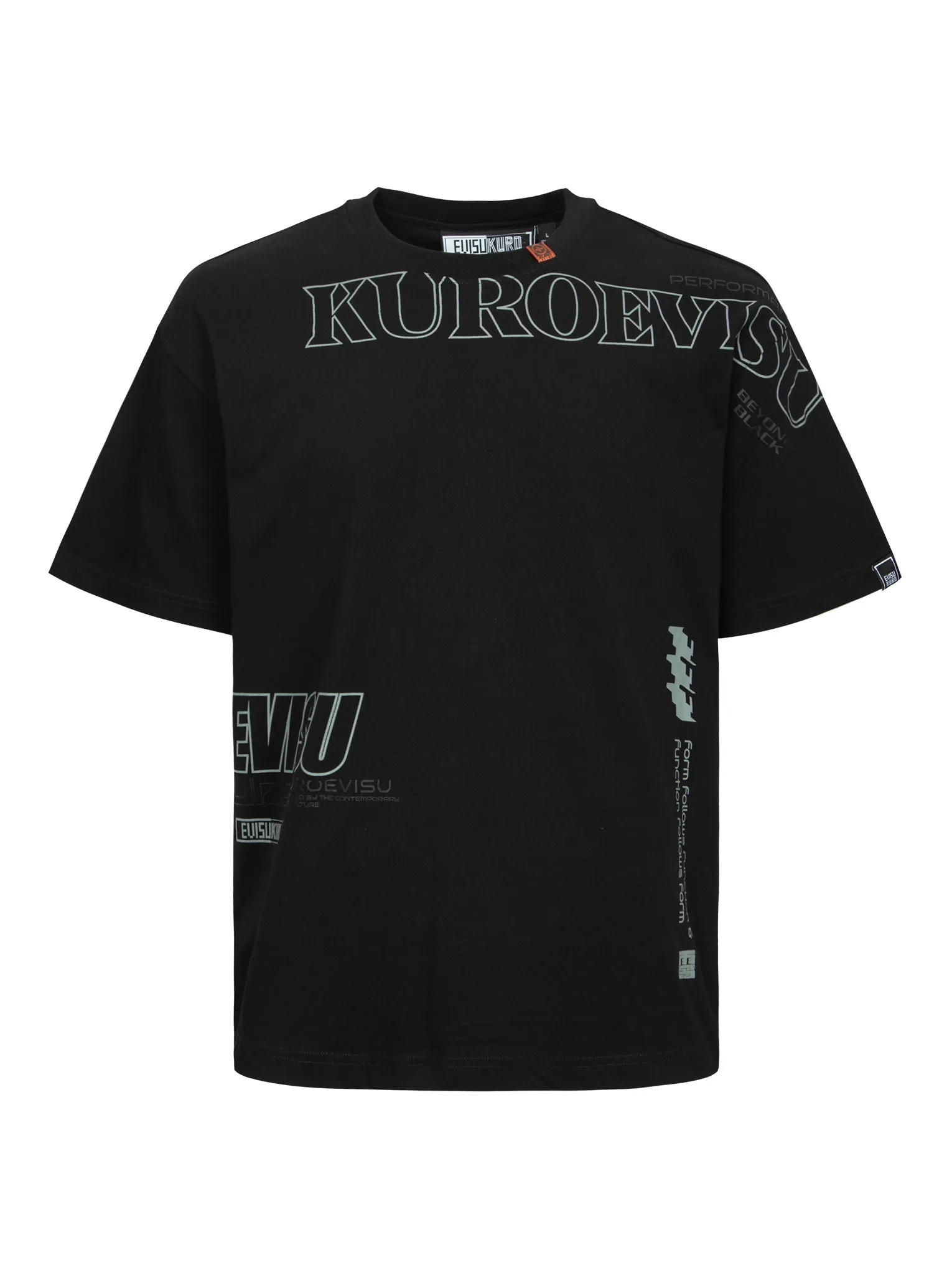 Logo and Slogan Print Fashion Fit T-Shirt