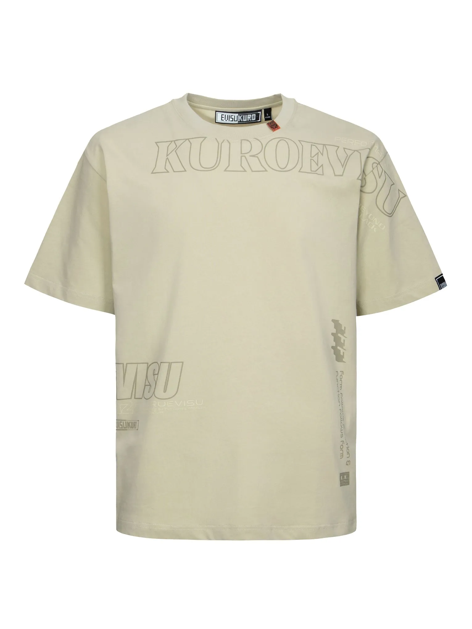Logo and Slogan Print Fashion Fit T-Shirt