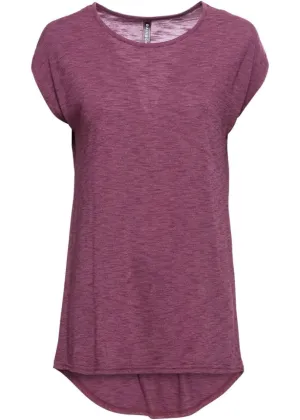 Long Shirt with Rounded Edge Rainbow, Red