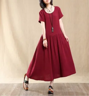 Love Poem Short Sleeve Midi Dress