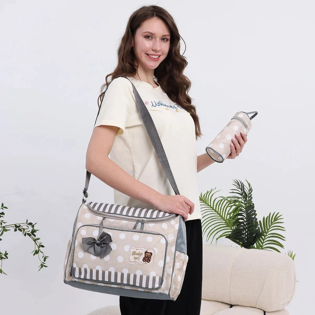 LovelyRLovely Four Piece Large Capacity Mommy Bag