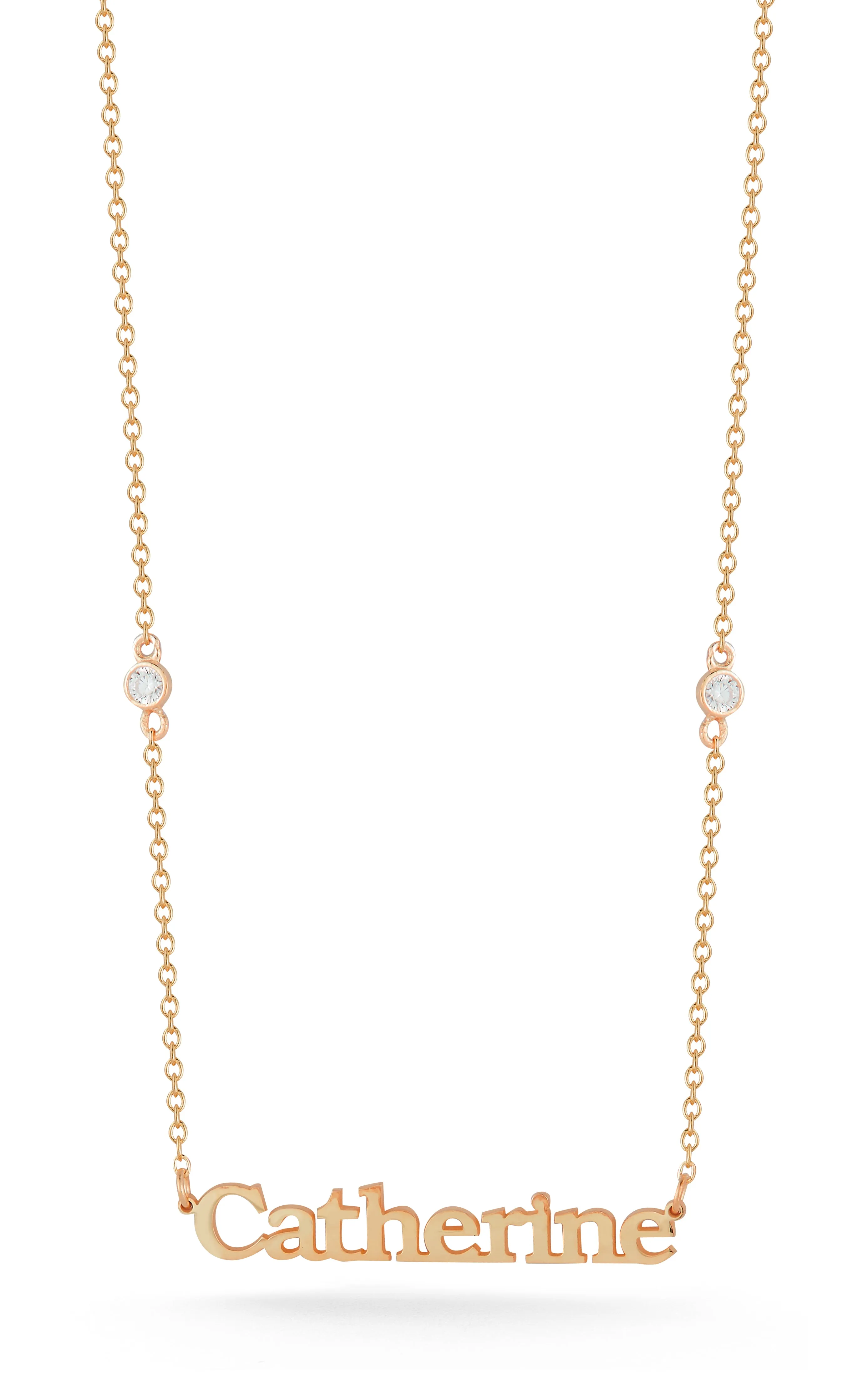 Lowercase Nameplate Necklace