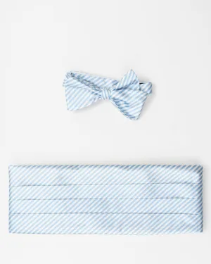Lt.Blue Sherman Stripe Cummerbund Set