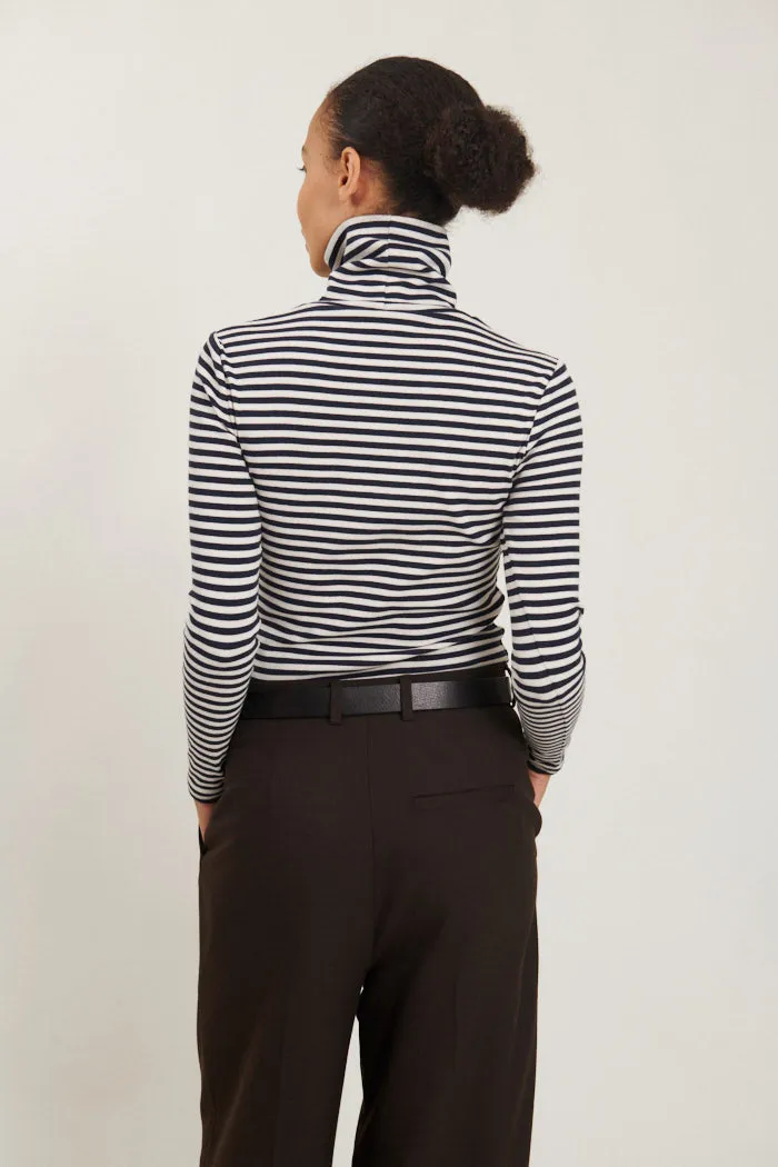 Ludmilla High-neck - Birch/Navy