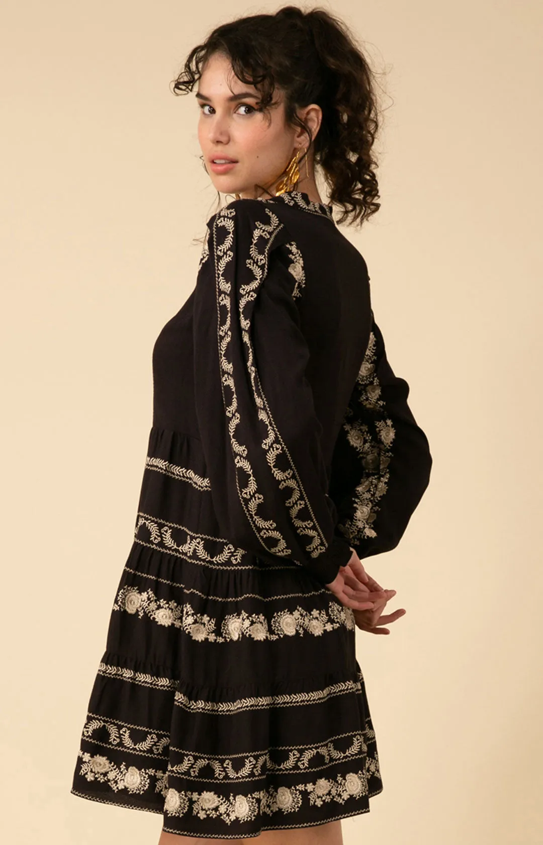 Luna Embroidered Dress